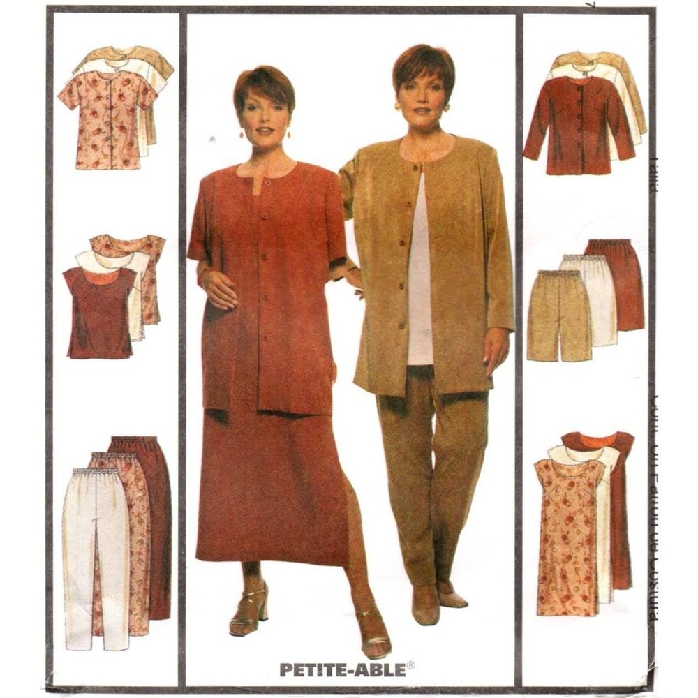 McCalls Sewing Pattern 9222 Jacket Dress Top Pants Shorts Size 18W-22W